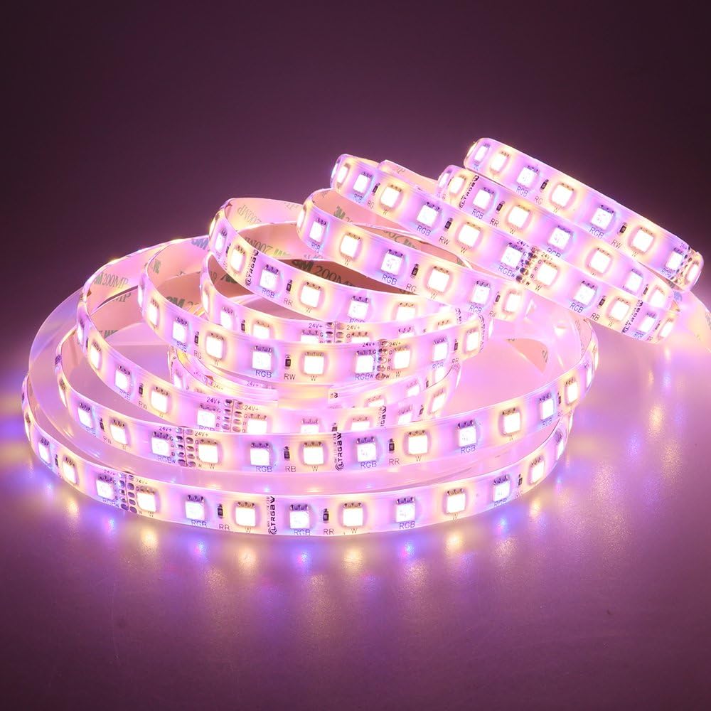 LTRGBW Super Bright SMD5050 LED Strip Lighting 24V DC 360LEDs RGB+Warm