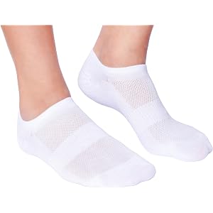 HOWLIRIX Men's Athletic Socks 6 Pairs Size 10-13 | Moisture Wicking, Arch Support, Terry Cushioned Sole, Seamless Toe, Breath