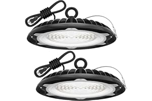 HYPERLITE High Bay Lights: 150W High Bay Led Shop Lights 120LM/W 18000LM UFO Led High Bay Light 5000K Led High Bay Lights wit
