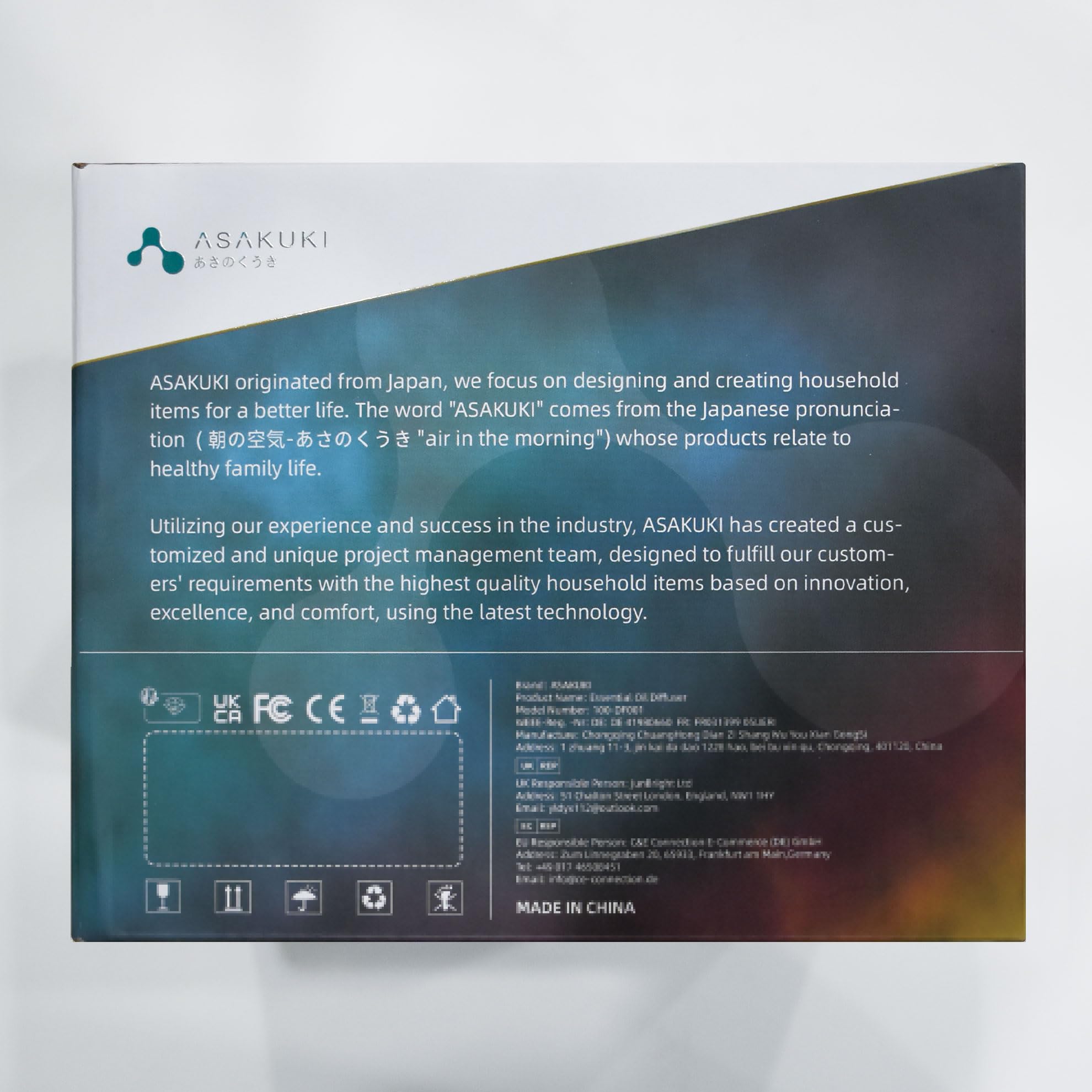 ASAKUKI Smart Wi-Fi Essential Oil Diffuser, App and Voice Control Compatible with Alexa, 500ml Aromatherapy Humidifier for Relaxing Atmosphere in Home Office Bedroom