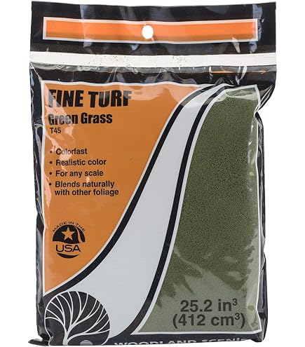 Herbe Synthétique Woodland Scenics Medium Green - Turf Grossier 18 à 25,2 Pouces Cubes Pour Modélisme - 3