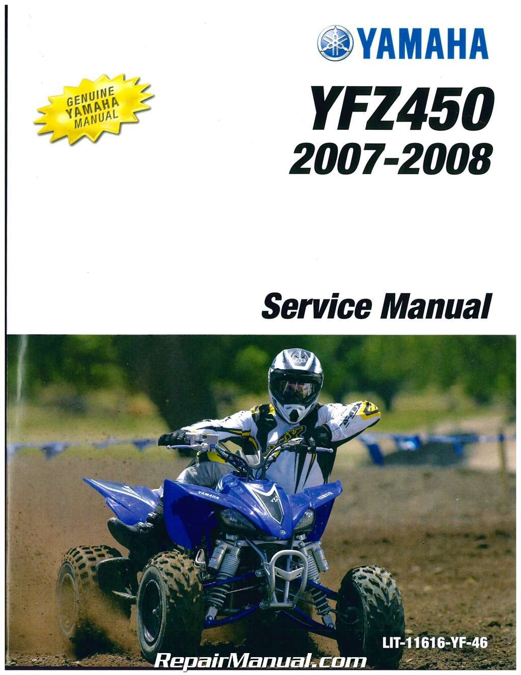 LIT-11616-YF-46 2004-2009 Yamaha YFZ450 ATV Service Manual Paperback – 2004