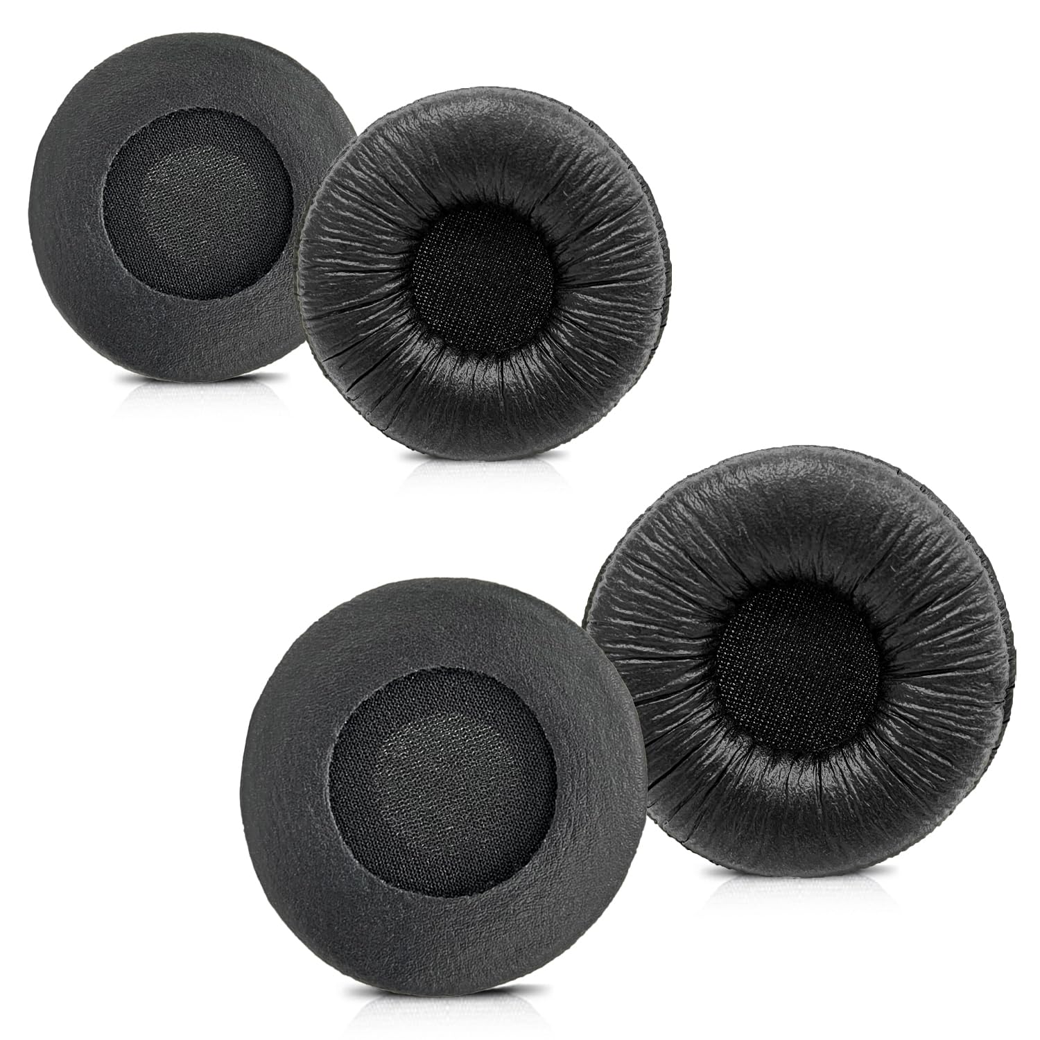 Plantronics Headset Ear Cushions, Earpads Replacement 50mm Ear Pads Covers for Plantronics Blackwire C320 3220 3200 C3210 3320 3325 HW251N HW520 Jabra PRO 920 930 935 Biz 1500 2400 Headphones (4 Pack)