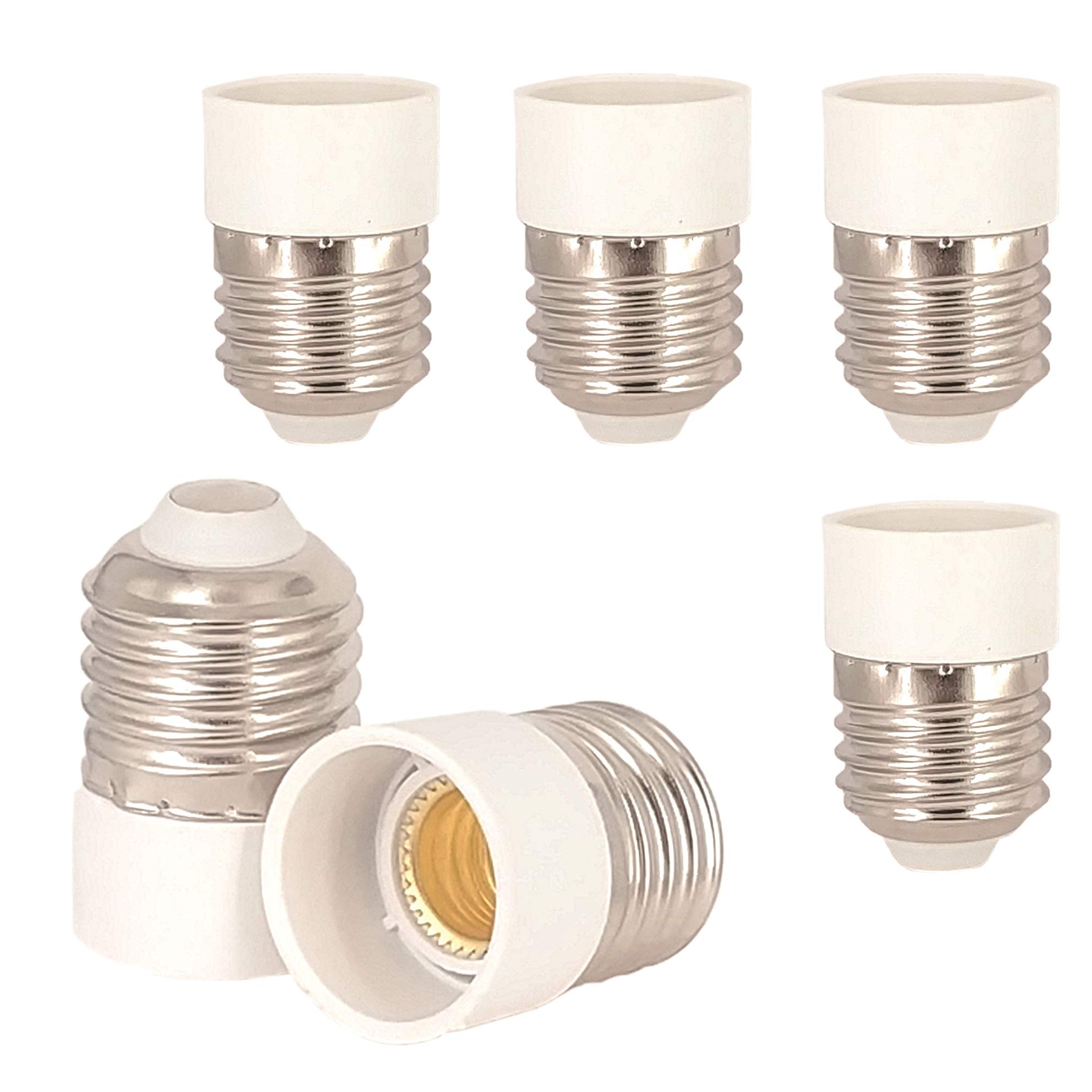 FExYinz E27 to E14 Lamp Holder Adapter E14 Socket Converter 6 pcs