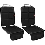 MORROLS Car Seat Protector, 2 Pack Car Seat Protector for Child Car Seat with Mesh Pockets, Leather Vehicle Seat Protector-Un