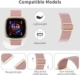 Higgs 5 Pack Straps for Versa 4/3/Sense 2 Nylon Sport Band Soft Elastic view 3