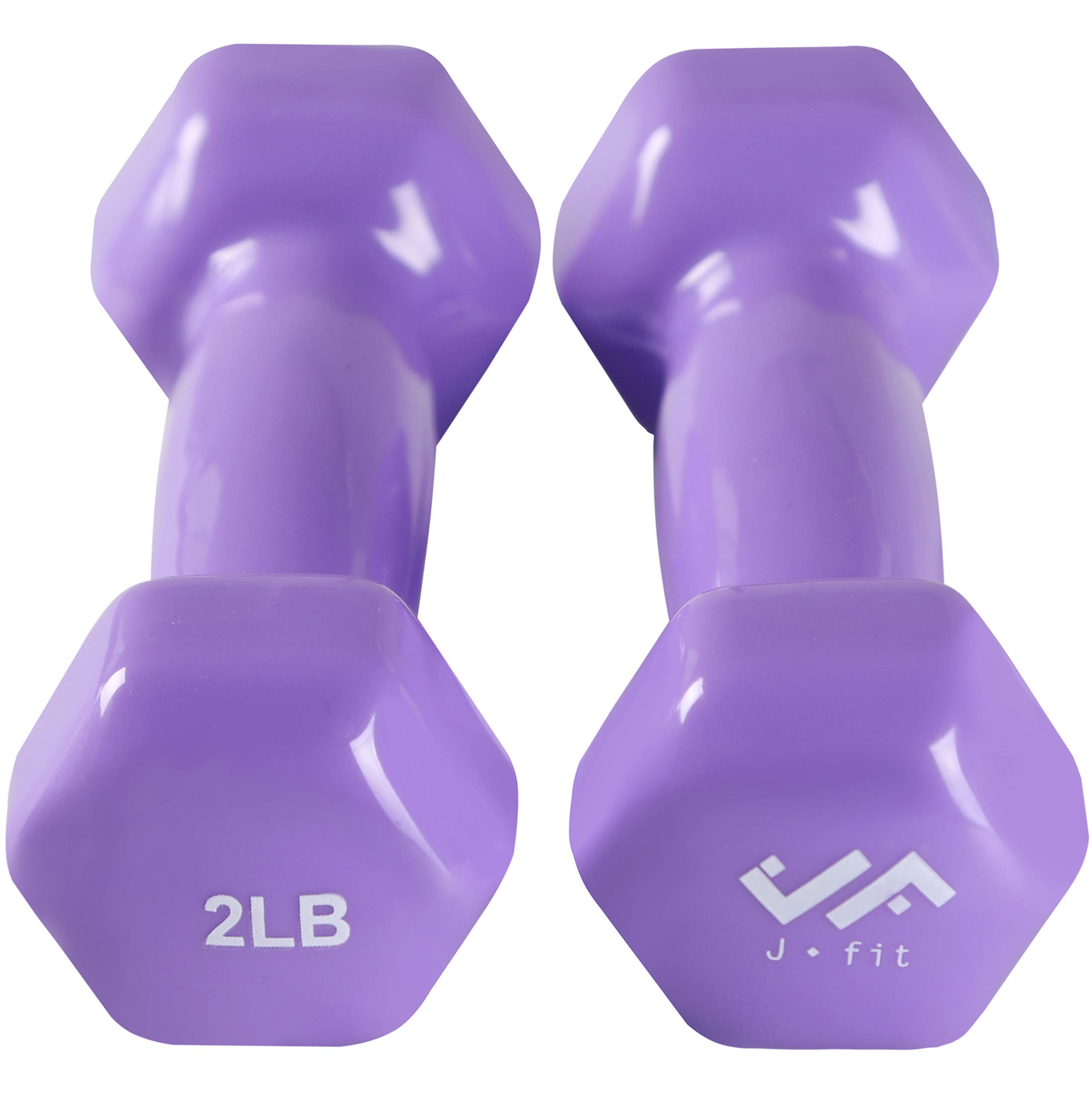 JFIT Vinyl Dumbbell (Set of 2), 2 LBS