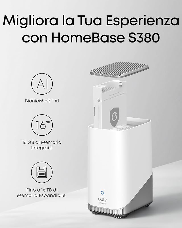 Cam E40 Add-on, Telecamera Wi-Fi Esterno con Pannello Solare