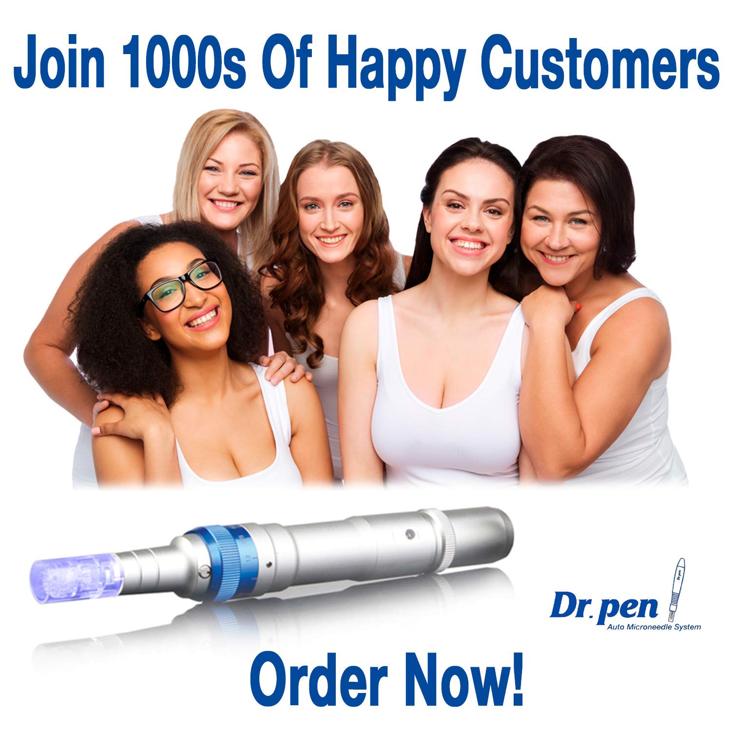 Dr. Pen Ultima A6 Professional Microneedling Pen - Electric Wireless Derma Auto Pen - Best Skin Care Tool Kit for Face and Body - 4 Pcs (2x 12 pins, 2 x 36 pins) Cartridges: Beauty