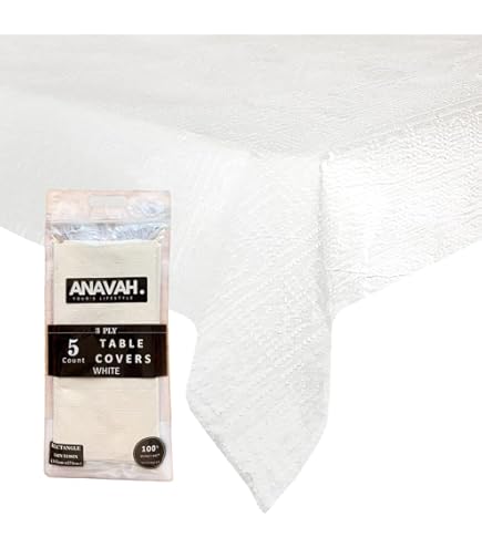 Amazon.com: Daily Chef, 3-Ply Tissue Paper Table Covers, White