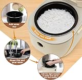Bear 6-Cup Multifunction Rice Cooker with Steamer Yellow 1-4 People view 3