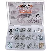 Bolt Motorcycle Hardware (2004-EUPP) Euro Style Pro Bolt Pack, Red