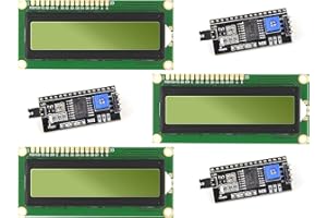 CANADUINO® 3X LCD 1602 2x16 Matrix Character Display - with Backlight - I2C Interface Included (Green)
