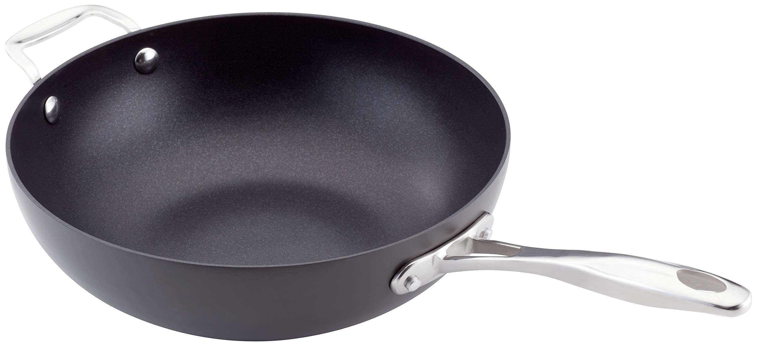 Stellar 6000 Hard Anodised 28cm Stir Fry with Helper Handle