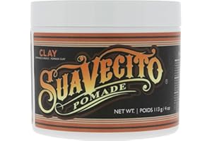 Suavecito Pomade Firme Clay 4 oz, 1 Pack - Strong Hold For Men - Low Shine Matte Hair Pomade For Natural Texture Hairstyles