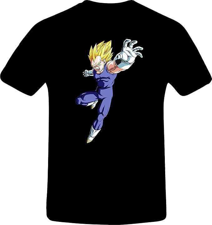 Dragon Ball Z Vegeta, Quality Custom Tshirt (2XL, BLACK