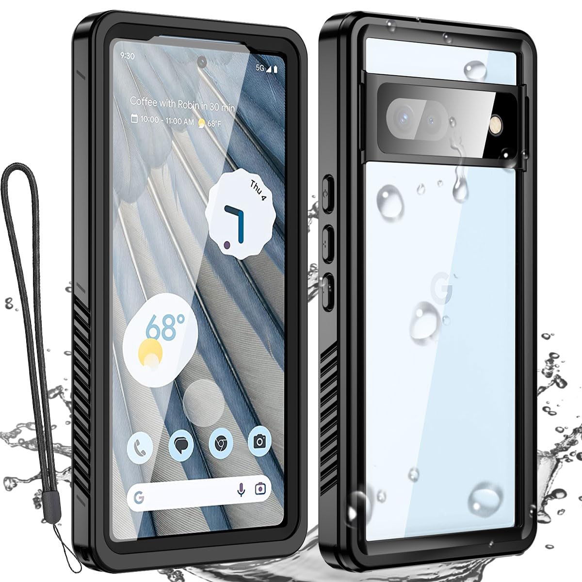 AICase Waterproof Case for Google Pixel 7A, Snowproof, Dustproof and Rain-proof, IP68 Certified 360 Full Body Protection, Underwater Cover for Google Pixel 7A