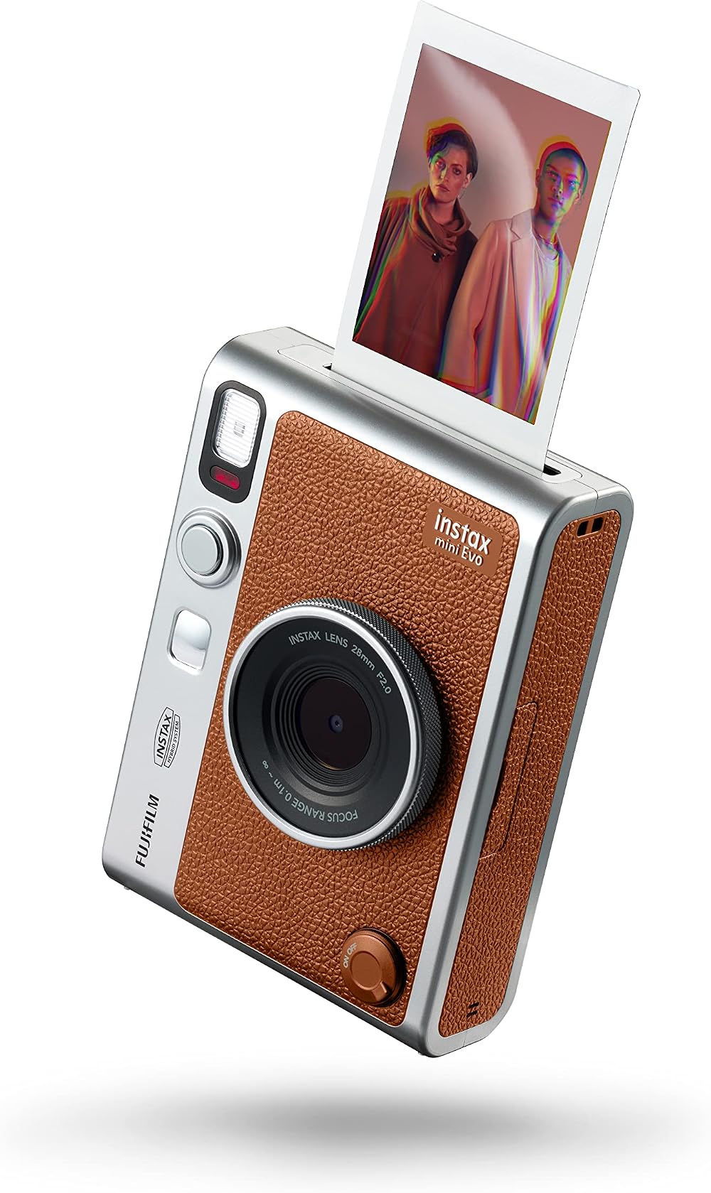 instax mini EVO Hybrid Camera and Smartphone Printer Brown
