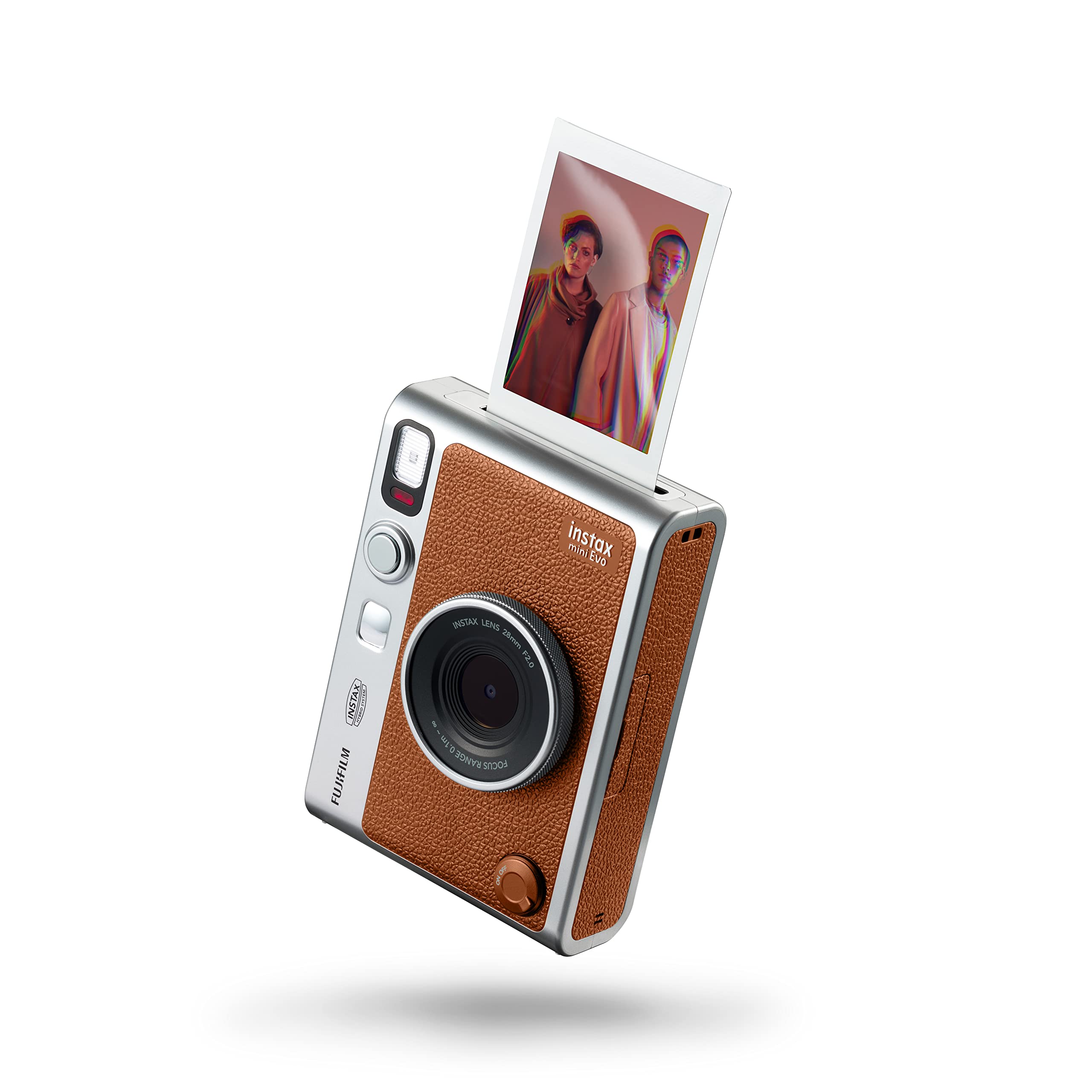 instax mini EVO Hybrid camera and smartphone printer, BROWN — image 1