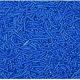 Sentovac Edible Blue Jimmies Sprinkles for Cake Decorating Baking | Cupcake Cookie and Ice Cream Toppers Cake Decorations| Celebrations Wedding Shower Party Chirstmas Supplies 78g/2.75oz