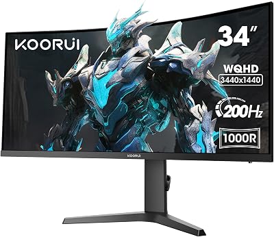 Monitor Gaming Curvo 34 Pollici 200Hz WQHD HDR400 PIP PBP HDMI/DP