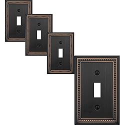 OKAWYC Single Toggle Light Switch Cover Belaire
