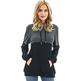 Bearsland Women's Maternity Breastfeeding Sweater Hoodie Nursing Sweatshirt with Pockets