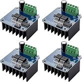 hiBCTR 4-Pack BTS7960 43A High-Power Motor Driver Module | 5V MCU isolation, current limiting, reversible direction, dual PWM inputs up to 25kHz, for smart car