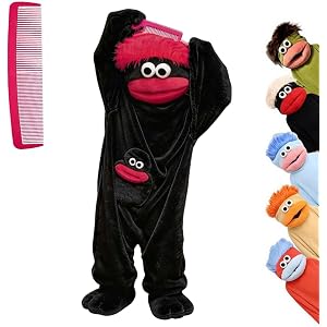 Big Mouth Monster Onesie for Adults & Teen Halloween Funny Silly Jumpsuit with Shoes Comb One Piece Green Frog Outfits