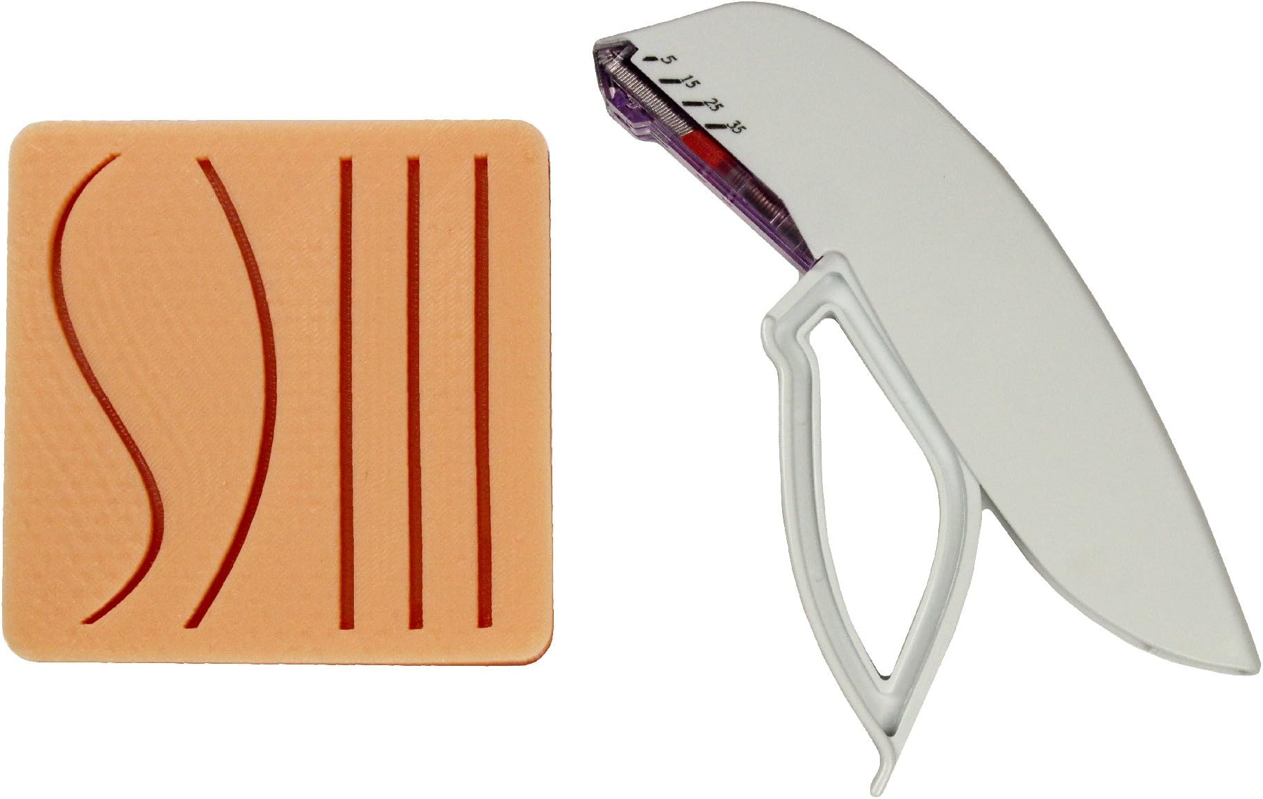 Medium 1-Layer Stapling Suture Pad with Practice Training Stapler - Learn How to Staple Close Wounds - Hand Made in The USA by Your Design Medical 2024