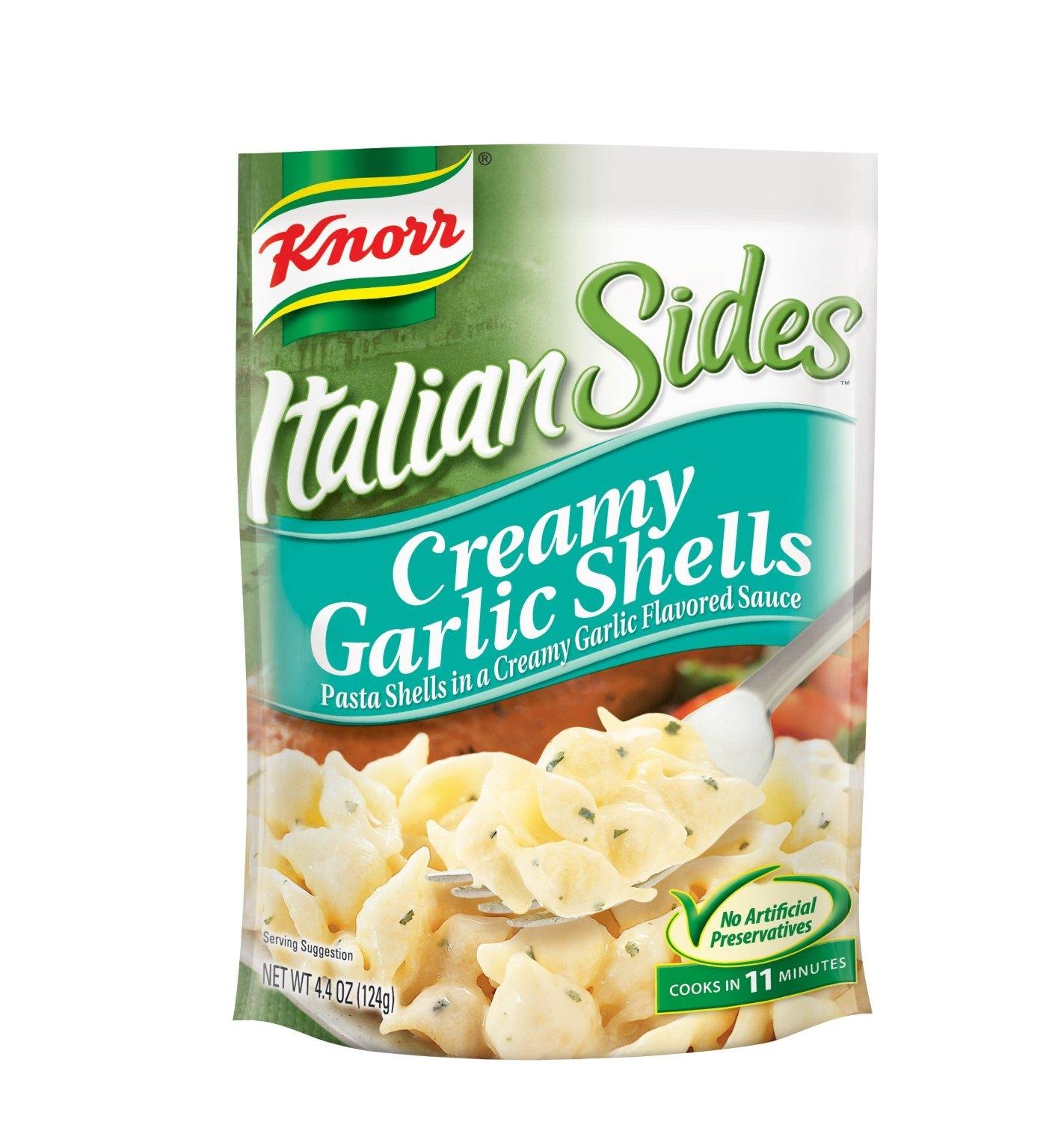 Knorr Italian Sides Creamy Garlic Shells (Pack of 2) 4.4