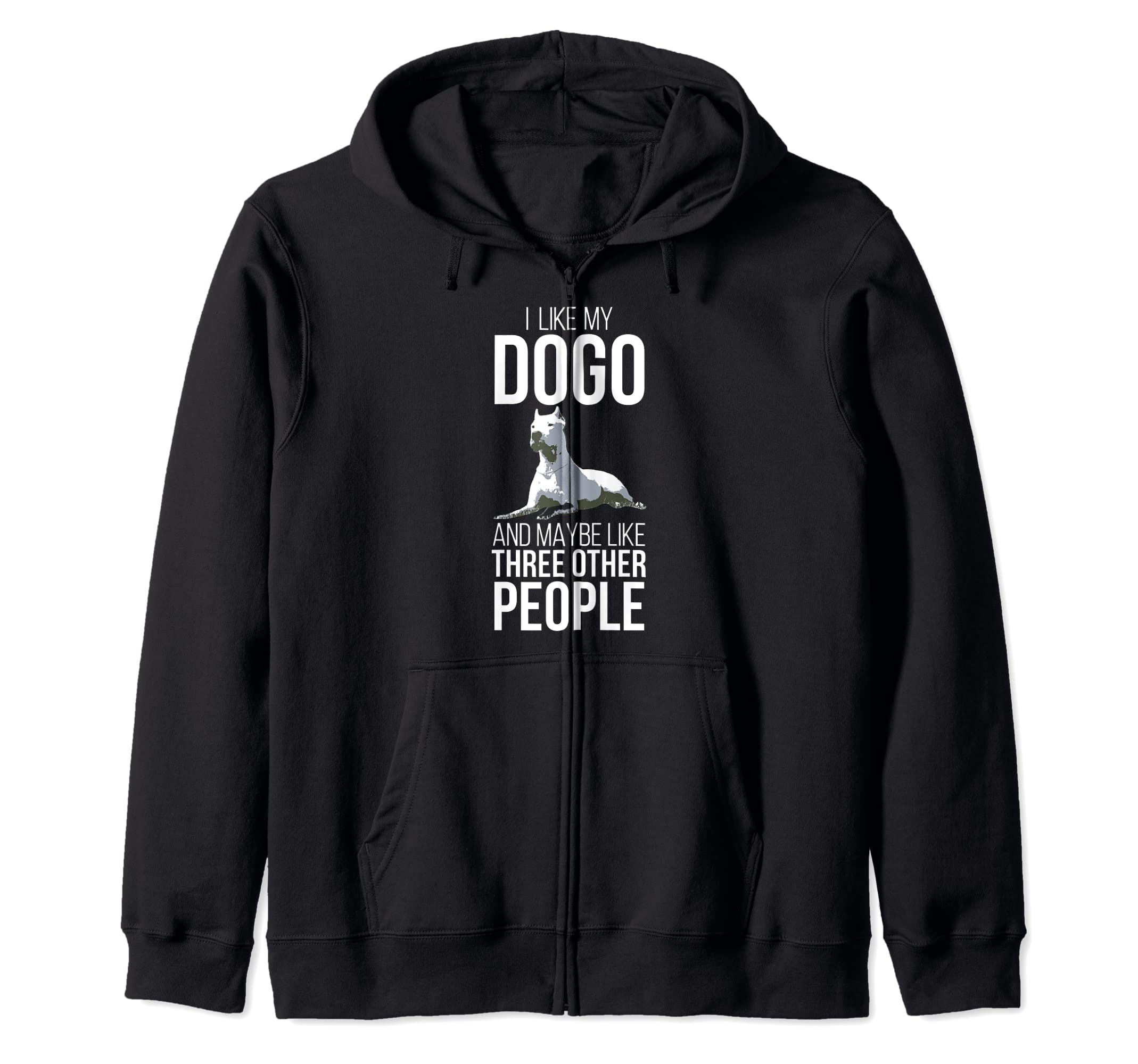 Dogo Argentino Dog Pet Love Rescue Retro Men Women Bark Paw Zip Hoodie