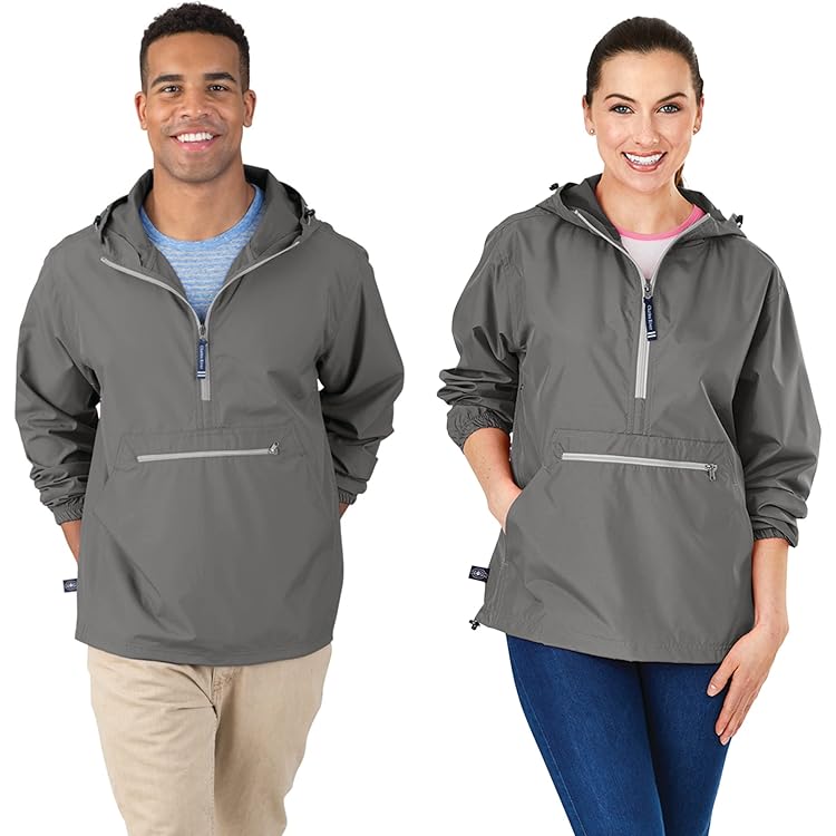 Cottonhood Adult Reflective Jacket, Water-Resistant 1/4 Zip Anorak
