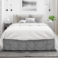 Nestl Grey Bed Skirt - Full Size, Pinch