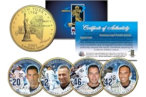 MERRICK MINT Yankees CORE Four Statehood NY Quarters 4-Coin Set Jeter Mariano Posada PETTITTE