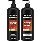 TRESemm&eacute; Shampoo and Conditioner Set, Keratin Smooth Color, 28 Oz Ea | Anti-Fade, Anti-Frizz Hair Products for Color-Treated Hair | Extends Vibrancy Between Salon Visits | Value-Size Pump Bottles