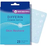 Differin Power Pimple Patches, Hydrocolloid Acne Treatment, 23ct | Whitehead Acne Spot Treatment, Absorbs Pus, Niacinamide + Zinc Hyaluronate, 4-In-1 Hydrotech Formula, Pimple Patches For Face