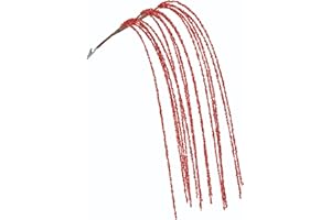 KI Store Red Dripping Sequin Christmas Tree Picks Spray 6pcs Cascading Christmas Picks for Xmas Tree Garland Decorations