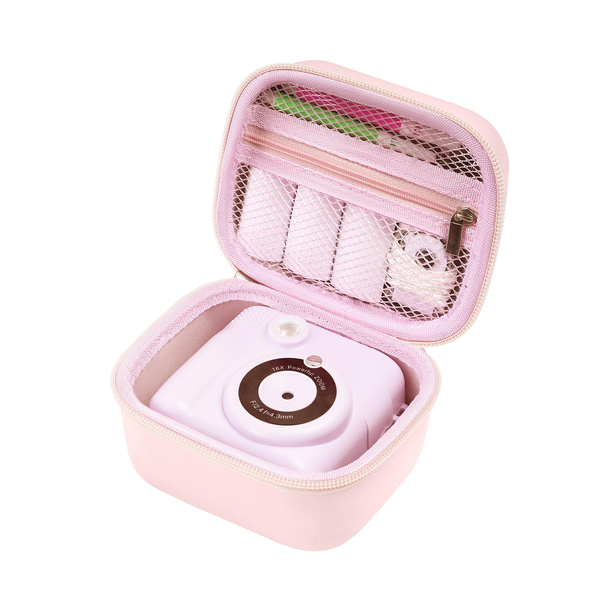 Madcat Storage Case for OPERHOO/YORKOO/Gofunly/CHRERNA/AORILE Kids Instant Print Camera- Case Only (Pink)