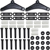 OZISENS Trailer Axle Equalizer 256L Shackle Kit For 3500lb to 5200lb Axle | Tandem Axle Trailer Shackles Equalizers Kit with (14Pcs Nylon Bushings,14Pcs Bolts,14Pcs Nuts) for Double Eye Leaf Spring