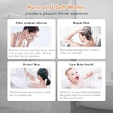 MEKO Shower Head with 15 Stage Filter Hard Water Filter 3+1 Modes Grey view 5