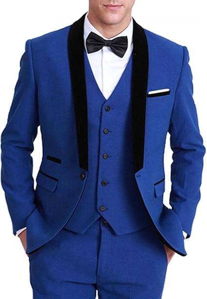 blue formal attire men