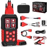 M4 Motorcycle Scan Tool for Harley-Davidson, Full-System Diagnostic Tool | 4-Pin/6-Pin Harley motorcycle scanner with code reading/clearing, live data, service resets, active tests and 17 languages