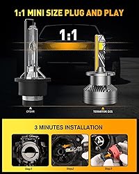 Termitor D2S Bulbs, 36000LM 10X Brighter 6500K Cool