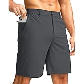 G Gradual Men's Casual Shorts 7" Lightweight Golf Shorts for Men Stretch with 3 Pockets Quick Dry Breathable Work Shorts