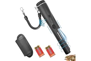 HEYOURTOR Metal Detector Pinpointer,Detector Wand,Handheld PinPointer Wand,360°Search Treasure Pinpoint Finder Probe with Belt Holster High Sensitivity for Gold Coin Silver Jewelry(Black)…
