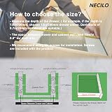 NECILO Push to Open 300mm Stainless Steel Drawer Runner 45 kg Pair view 6