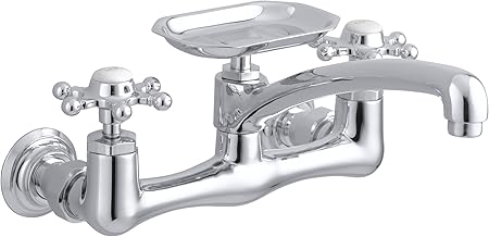Kohler K 149 3 Cp Antique Wall Mount Kitchen Sink Faucet Polished