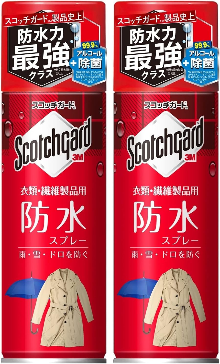 【Amazon.co.jp限定】 3M 防水スプレー 撥水 除菌 衣類 繊維製品用 345ml スコッチガード SG-P345iS 2P商品画像