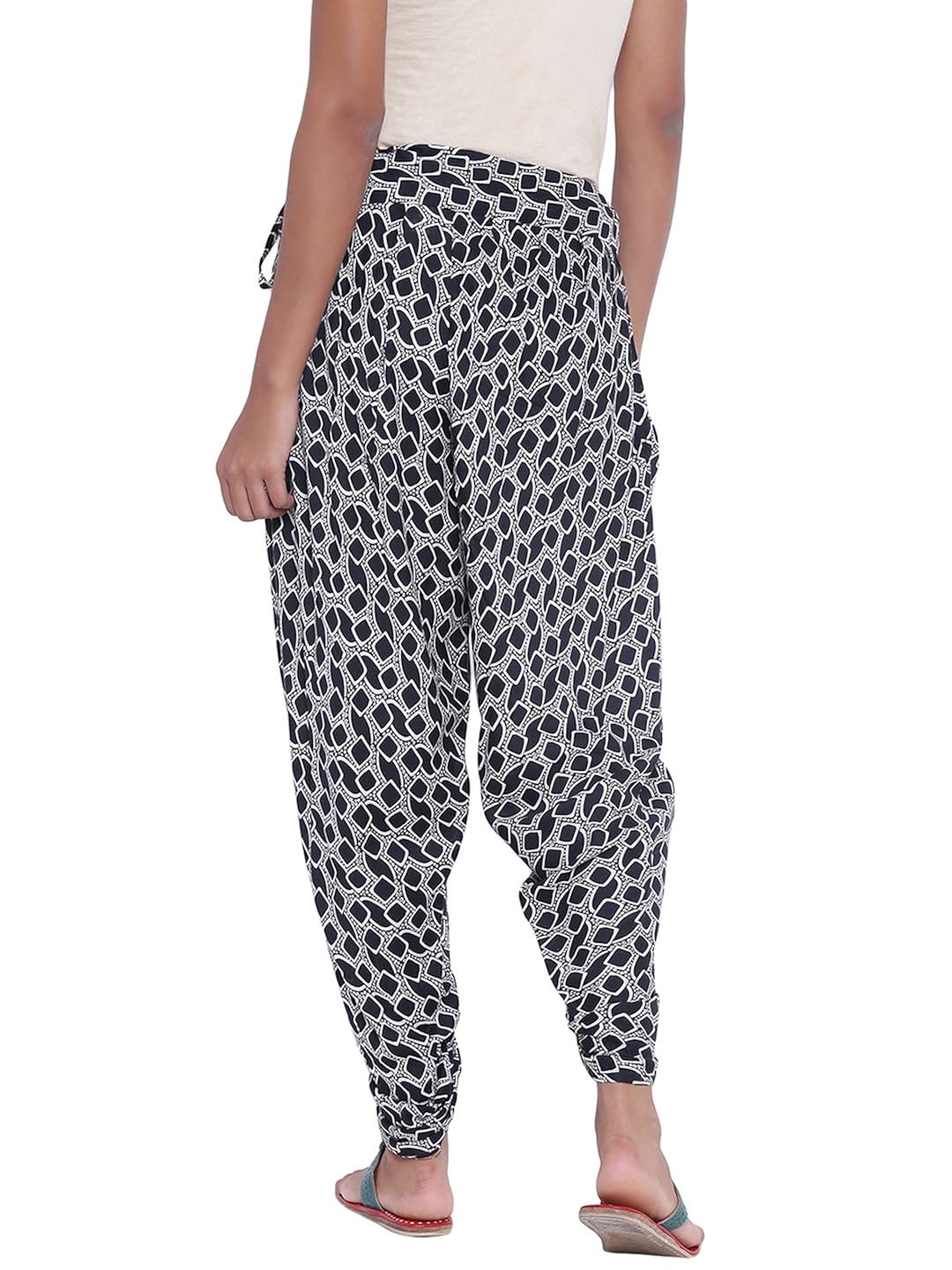 9rasa women cotton viscose printed dhoti pants